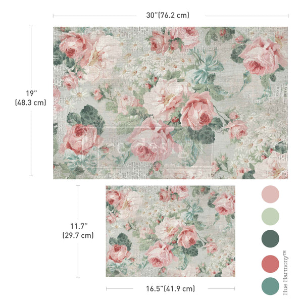 Double Delight Decoupage Fiber Paper Set – Pink Blossom Bliss