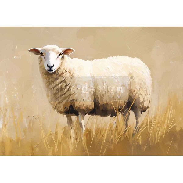 A3 Decoupage Fiber – Pasture Dreams