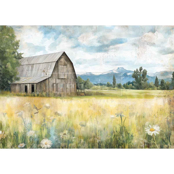 A3 Decoupage Fiber – Whispers Of The Old Barn