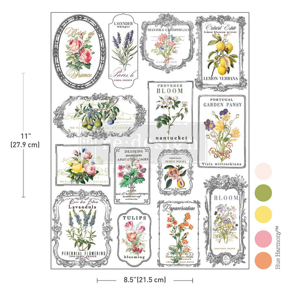 H2O Transfers Single Sheet – Whispers & Petals