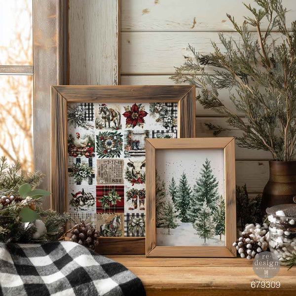 A4 Decoupage Fiber Pack – Farmhouse Frost