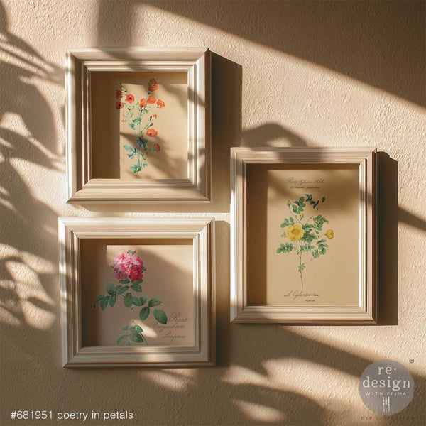 H2O Transfers Single Sheet – Poetry In Petals