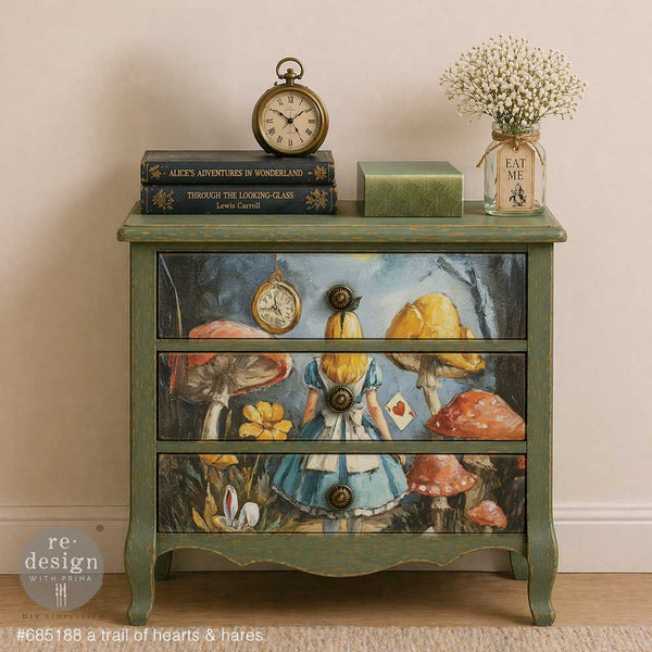 A3 Decoupage Fiber – A Trail Of Hearts & Hares