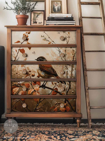 A1 Decoupage Fiber – Sunlit Songbird