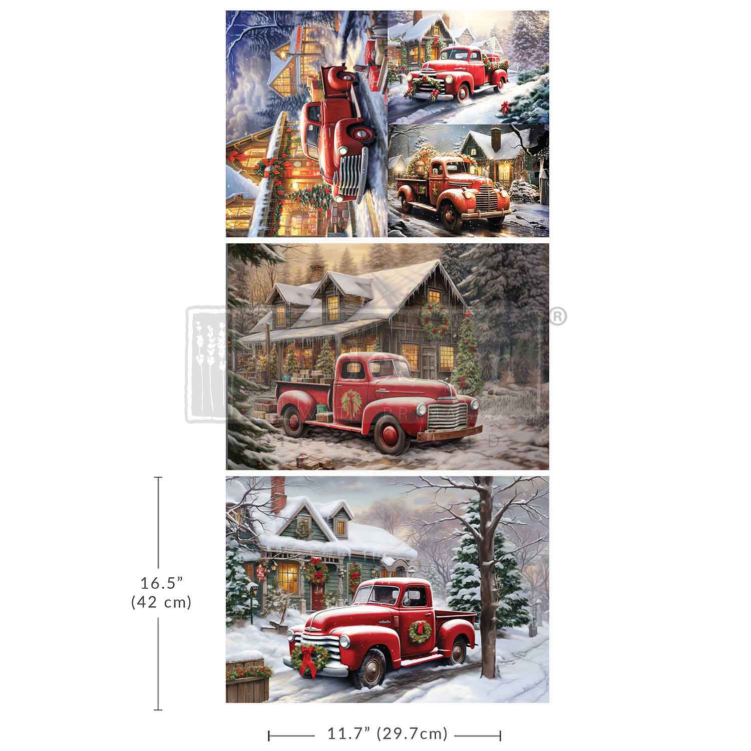 A3 Decoupage Fiber Pack – Christmas Cargo