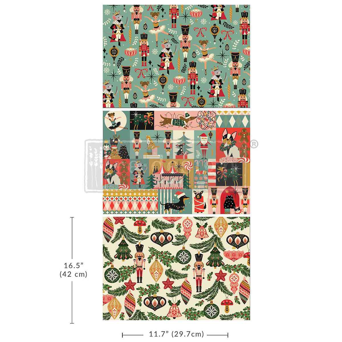 A3 Decoupage Fiber Pack – Nutcracker Happiness