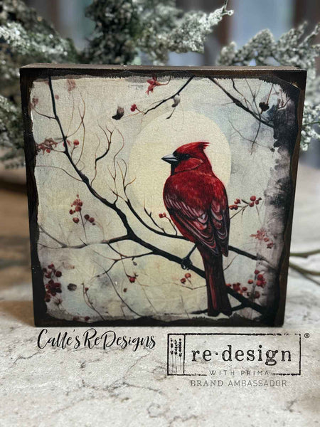 A3 DECOUPAGE FIBER PACK – FESTIVE CARDINAL