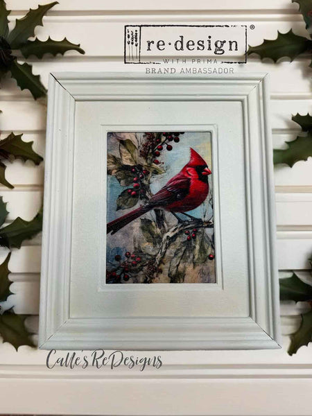 A3 DECOUPAGE FIBER PACK – FESTIVE CARDINAL