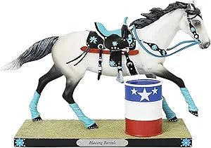 Blazing barrels figurine Trail of Painted Ponies