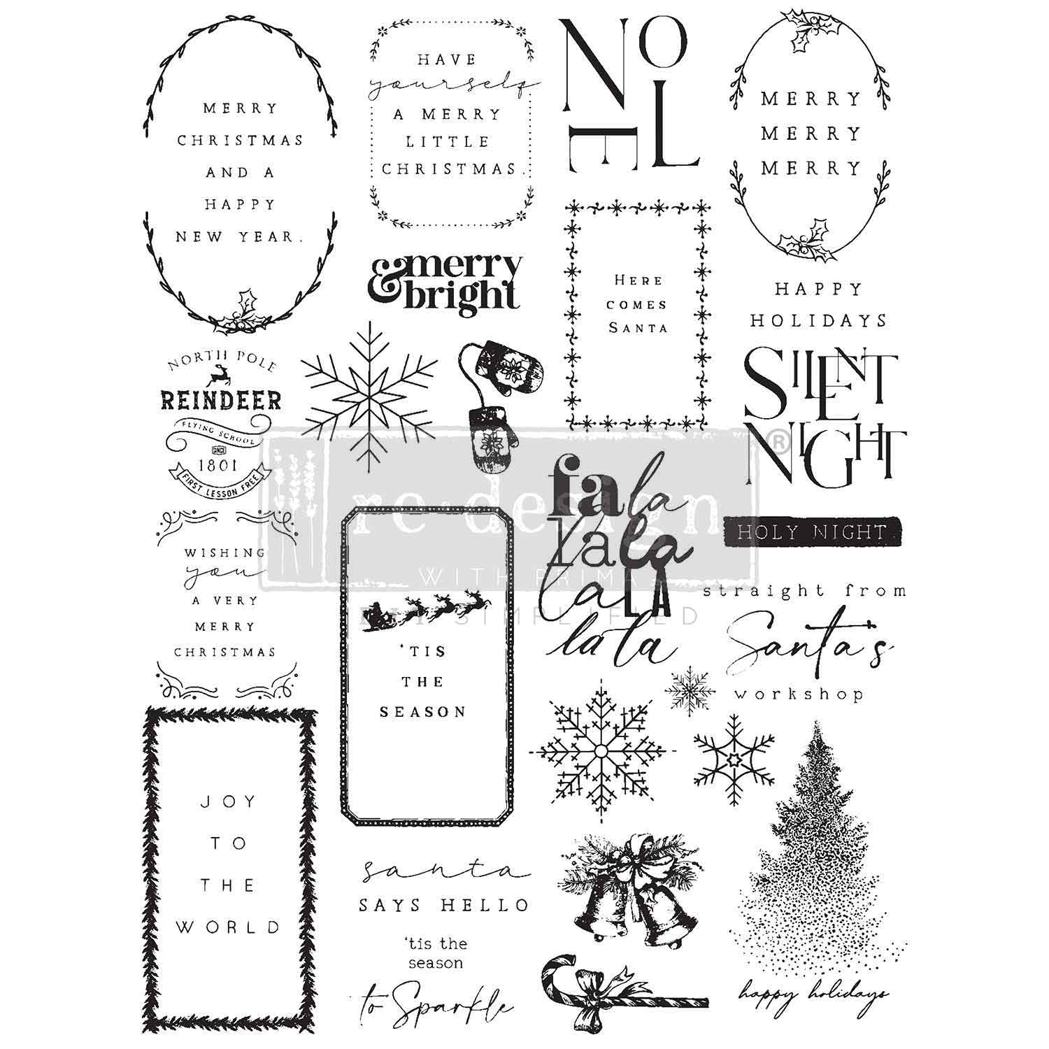 Decor Clear Stamp – Here Comes Santa