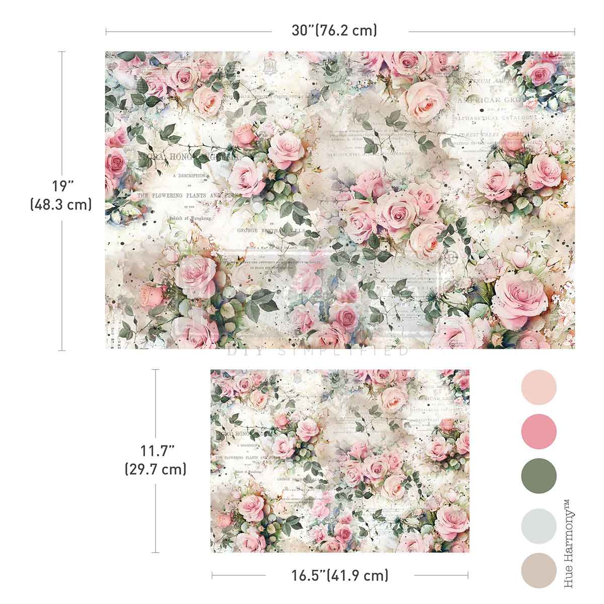 Double Delight Decoupage Fiber Paper Set – Rosy Reverie