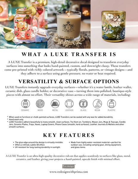 Luxe Transfers – Romance En Fleur