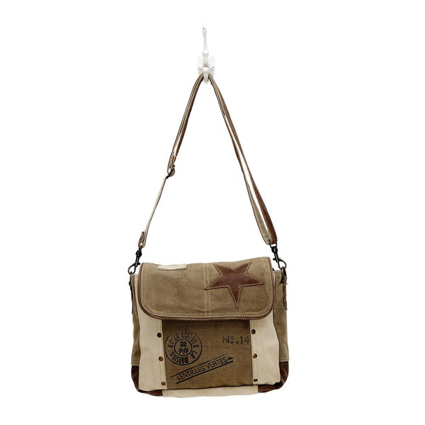 MYRA LEATHER STAR SHOULDER BAG