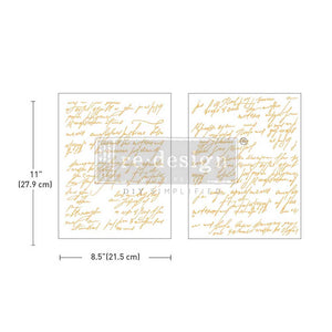 Middy Foil Transfers Kacha – Shimmering Script