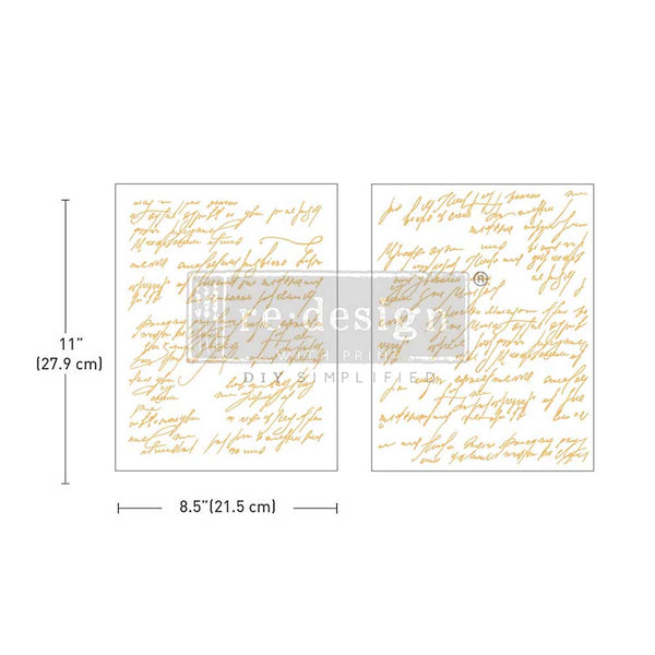 Middy Foil Transfers Kacha – Shimmering Script