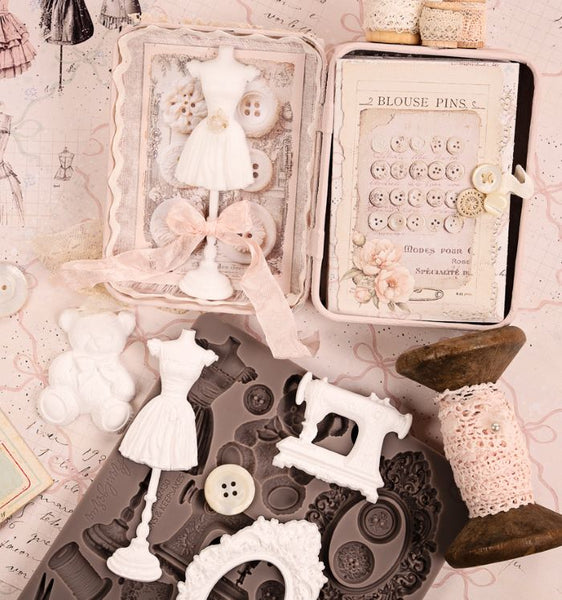 Buttons & Keepsakes Collection Decor Moulds