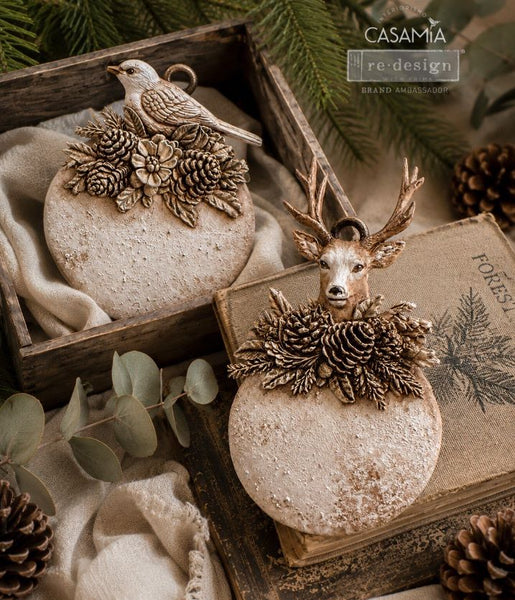 Decor Moulds® – Evergreen Antler Emblem