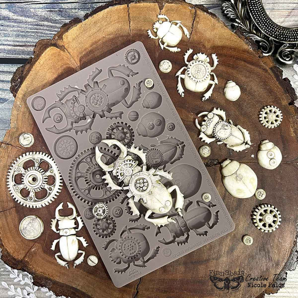Finnabair Decor Moulds – Steampunk Beetles