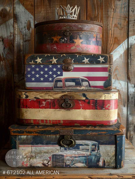 A3 DECOUPAGE DECOR TISSUE PAPER PACK – ALL AMERICAN