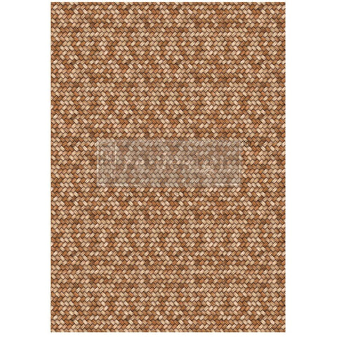 Braided Bliss A1 Fiber Decoupage Paper