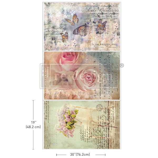 DECOUPAGE DECOR TISSUE PAPER 3 PACK – DREAMY DELIGHTS