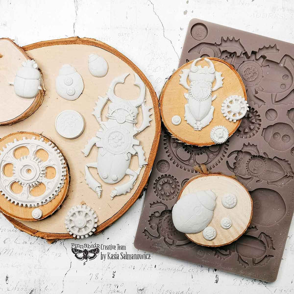 Finnabair Decor Moulds – Steampunk Beetles