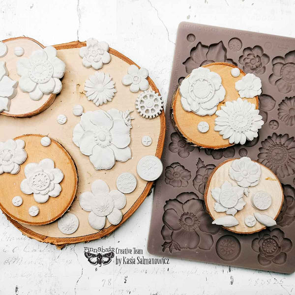 Finnabair Decor Moulds – Rusty Flowers