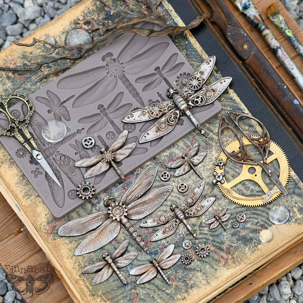 Finnabair Decor Moulds – Machine Dragonflies