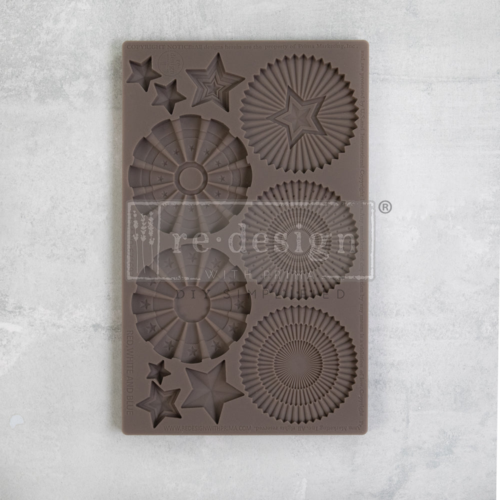 DECOR MOULDS® – RED, WHITE, AND BLUE