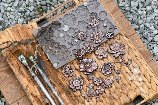 Finnabair Decor Moulds – Rusty Flowers