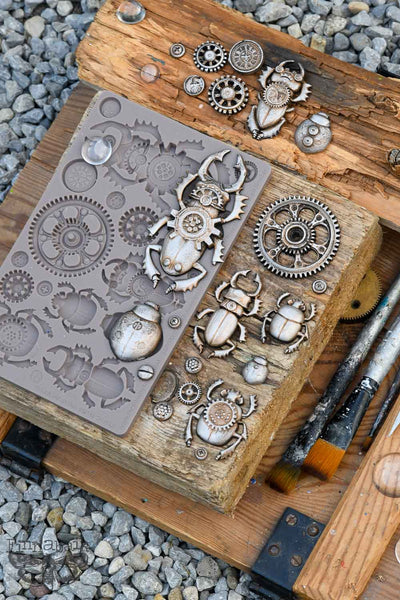 Finnabair Decor Moulds – Steampunk Beetles