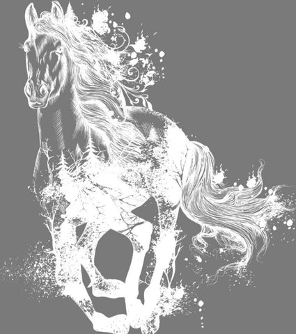 Majestic Horse White Hokus Pokus transfer