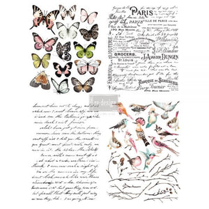 Parisian Butterflies Redesign with Prima transfer