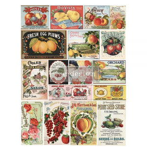 Redesign with Prima Vintage Seed Rub on transfer