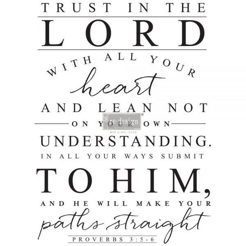 Trust in the Lord ReDesign with Prima transfer