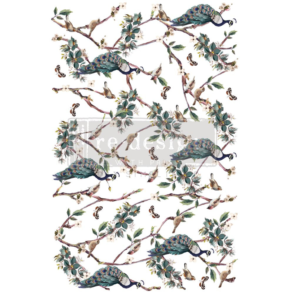 DECOR TRANSFERS® – AVIAN SANCTUARY – TOTAL SHEET SIZE 24″X35″, CUT INTO 2 SHEETS