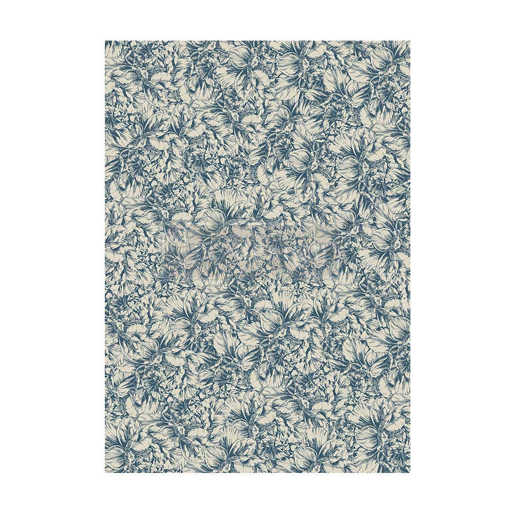 Blue Walpaper  A1 DECOUPAGE FIBER