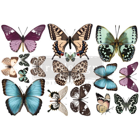 DECOR TRANSFERS® – BUTTERFLY – 3 SHEETS, 6″X12″