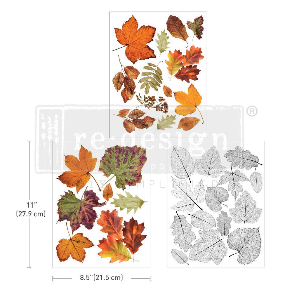 DECOR TRANSFERS® 8.5×11 – CRUNCHY LEAVES FOREVER