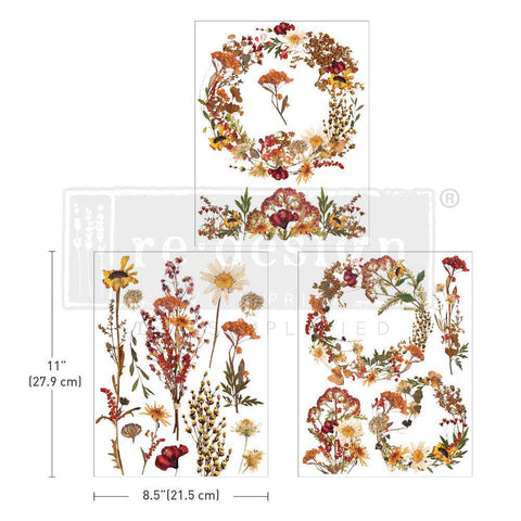 DECOR TRANSFERS® 8.5×11 – DRIED WILDFLOWERS