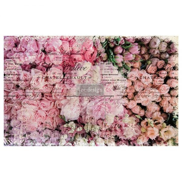 Flower Market  Decoupage Decor Tissue  Paper