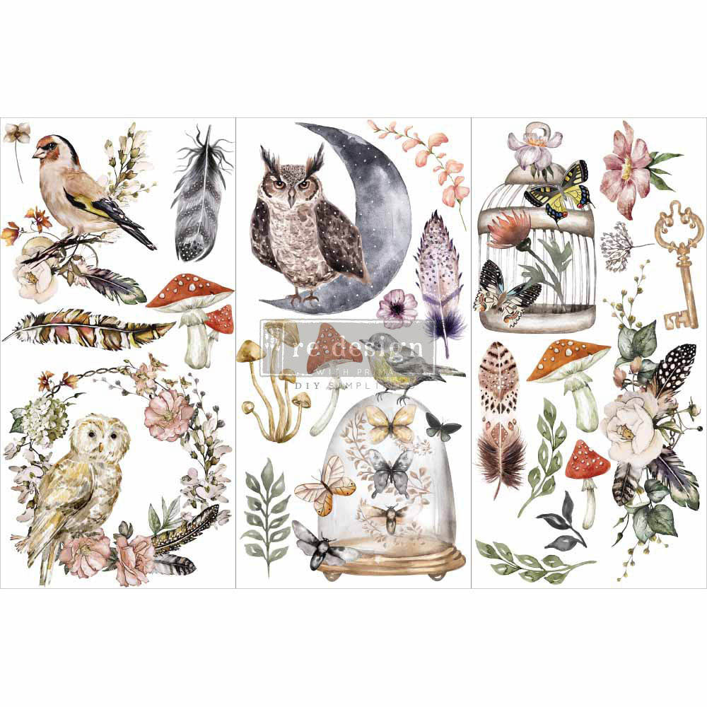 DECOR TRANSFERS® – FOREST – 3 SHEETS, 6″X12″