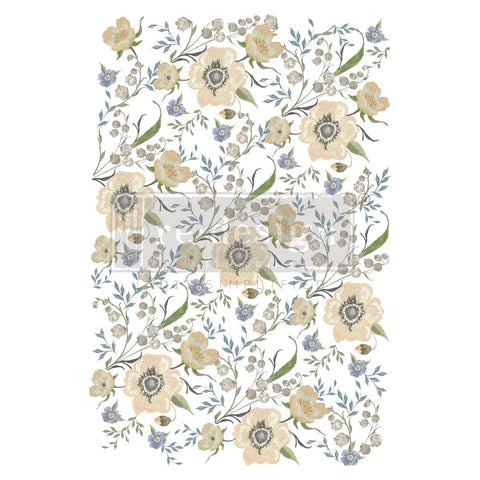 DECOR TRANSFERS® – GOLDENROD FLORALS – TOTAL SHEET SIZE 24″X35″, CUT INTO 3 SHEETS