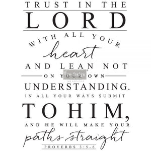Trust in the Lord Redesign with Prima transfer