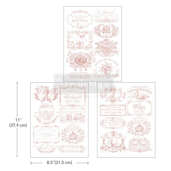 VINTAGE LABELS III  REDESIGN WITH PRIMA MIDDY TRANSFER