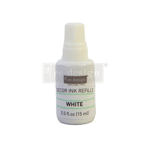 REDESIGN DECOR INK REFILL – Semi permanent   WHITE – 0.5 OZ REFILL